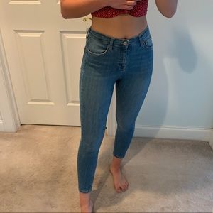 Classic blue skinny jeans